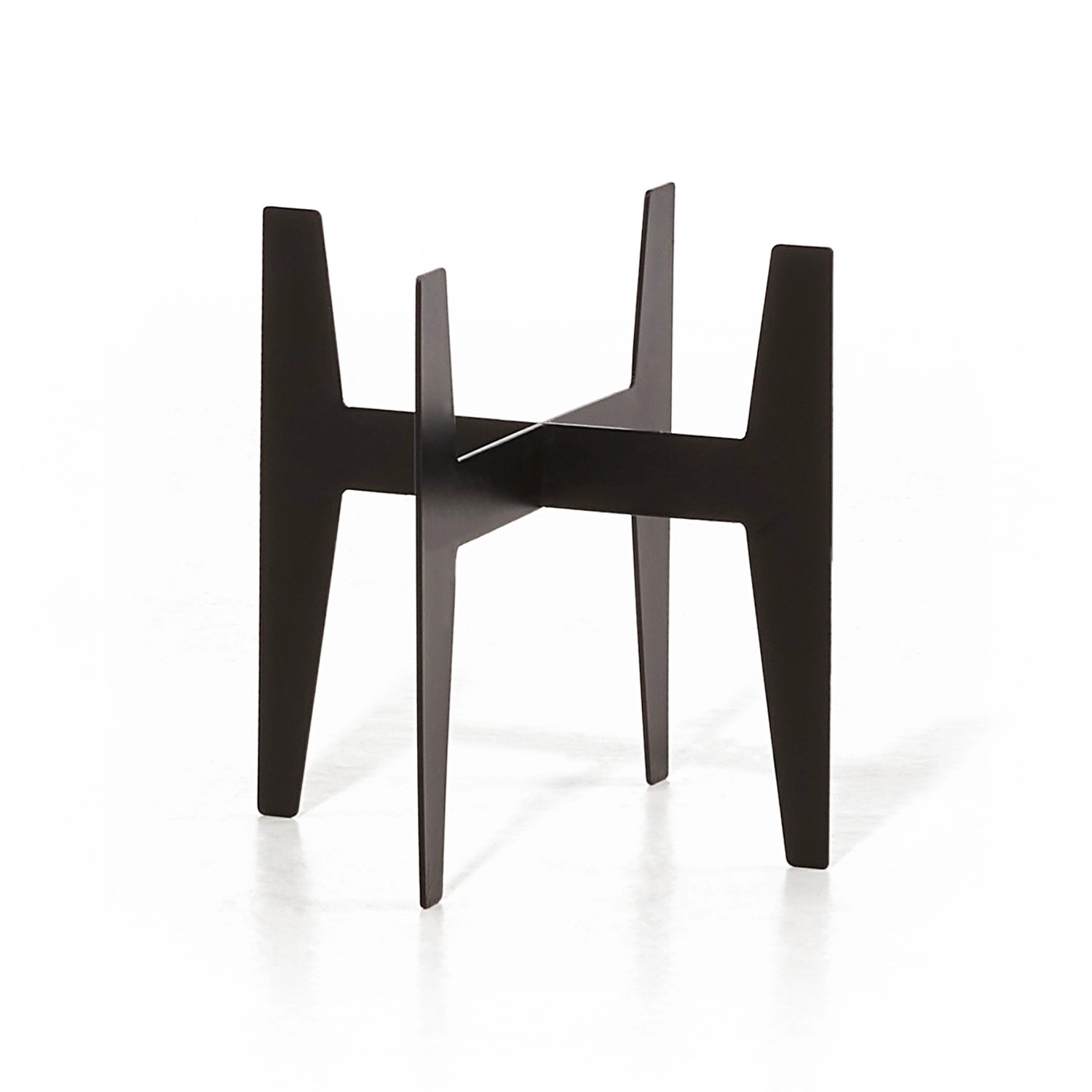 Ecopots Standfuß Stilts, schwarz, 22x22 cm, für Blumentöpfe Amsterdam/Rotterdam.