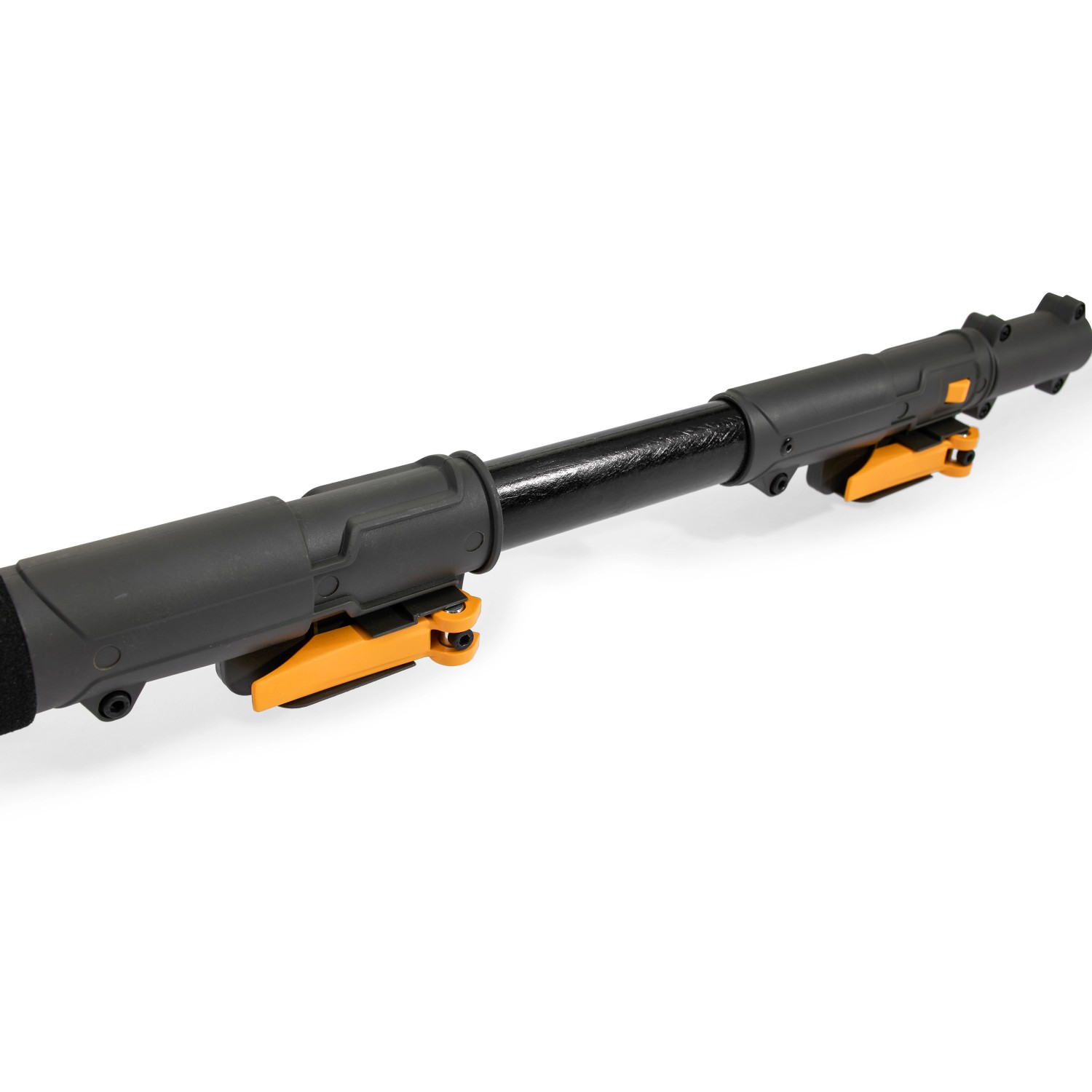 Stiga Akku-Multitool MT 100e: Teleskopstiel mit Schnellverschlüssen.