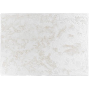 Weißes Schöner Wohnen Kunstfell Tender, 160x230 cm, mit dezenter Musterung. Flauschiger Teppich für Wohnräume.
