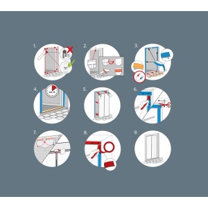 Easy Life Insektenschutz Magnet-Türvorhang Premium 100 cm x 220 cm Weiß