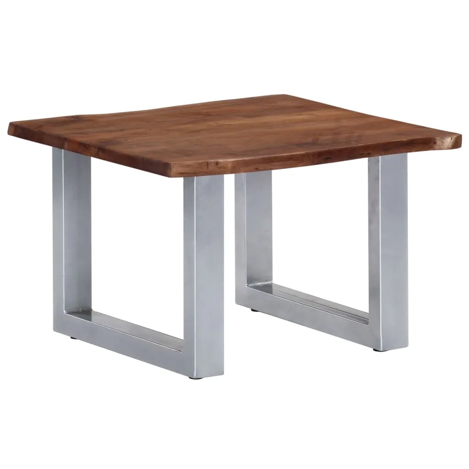 vidaXL Couchtisch mit Naturkanten 60x60x40 cm Massivholz Akazie 247826