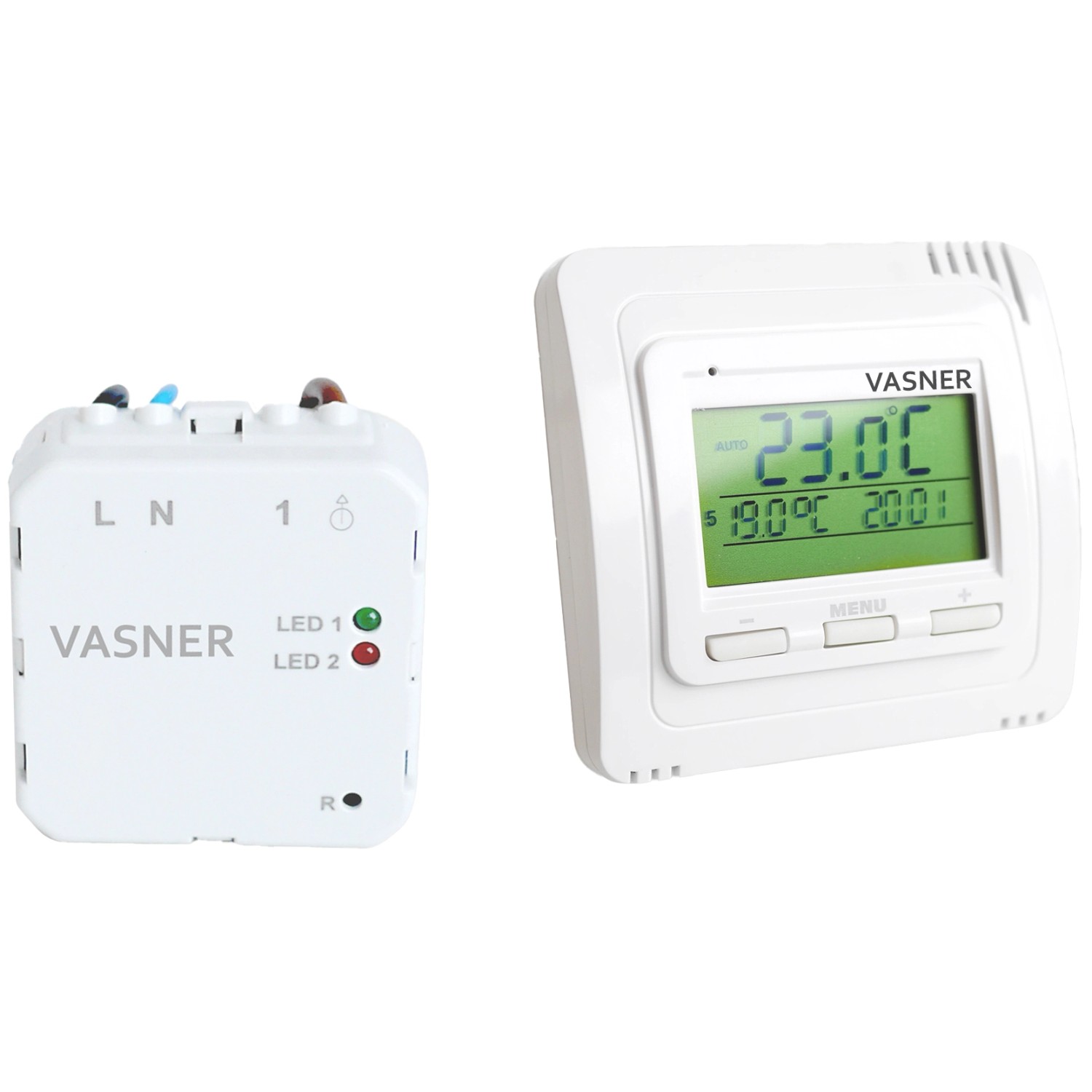 Vasner Funkthermostat-Sender VFTB-US mit Unterputz-Empfänger