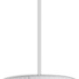 Weiße Näve Pendelleuchte Kristallo mit Kristallbehang, ideal als Wohnzimmerlampe.