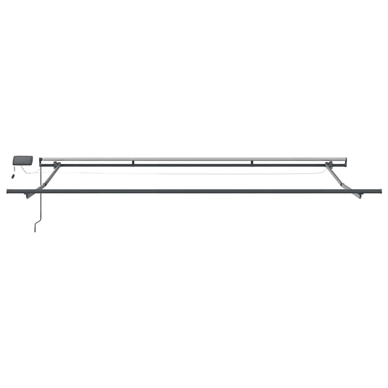 vidaXL Einziehbare Markise, orange-braun, 450x300cm, Stoffmarkise mit Rahmen.