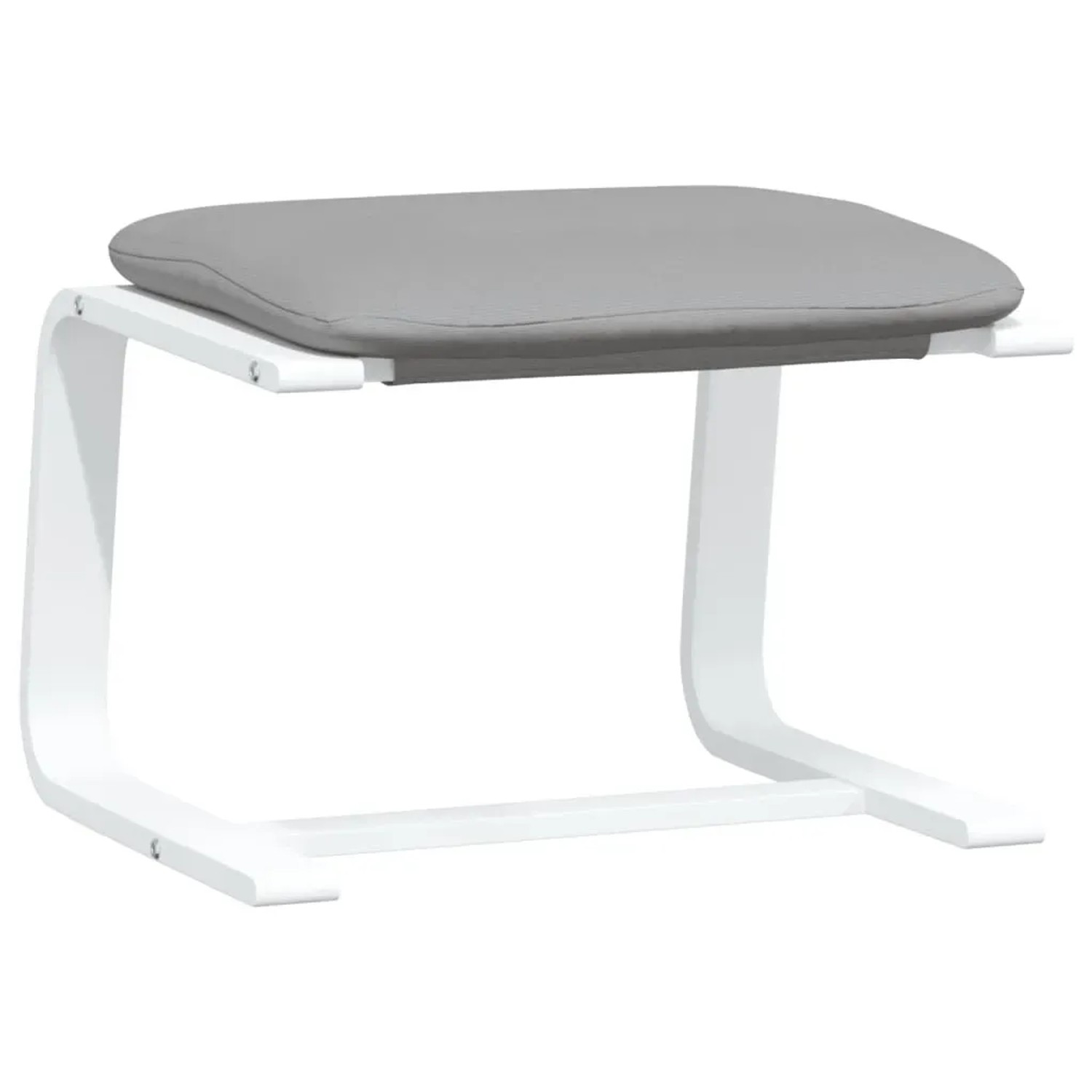 vidaXL Fußhocker Hellgrau 51x41x40 cm Stoff