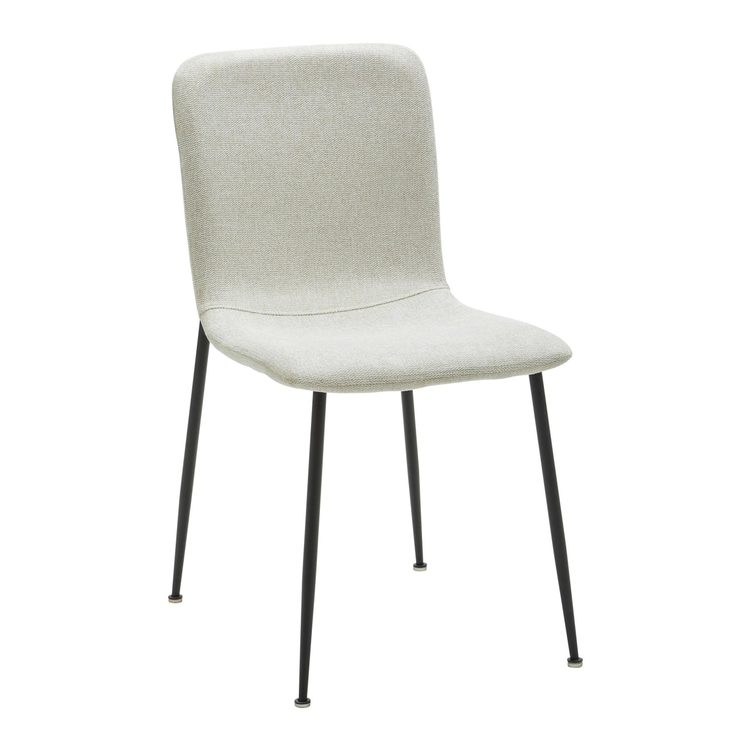 Bessagi Home Stuhl Nele Beige Leinenoptik Gepolstert