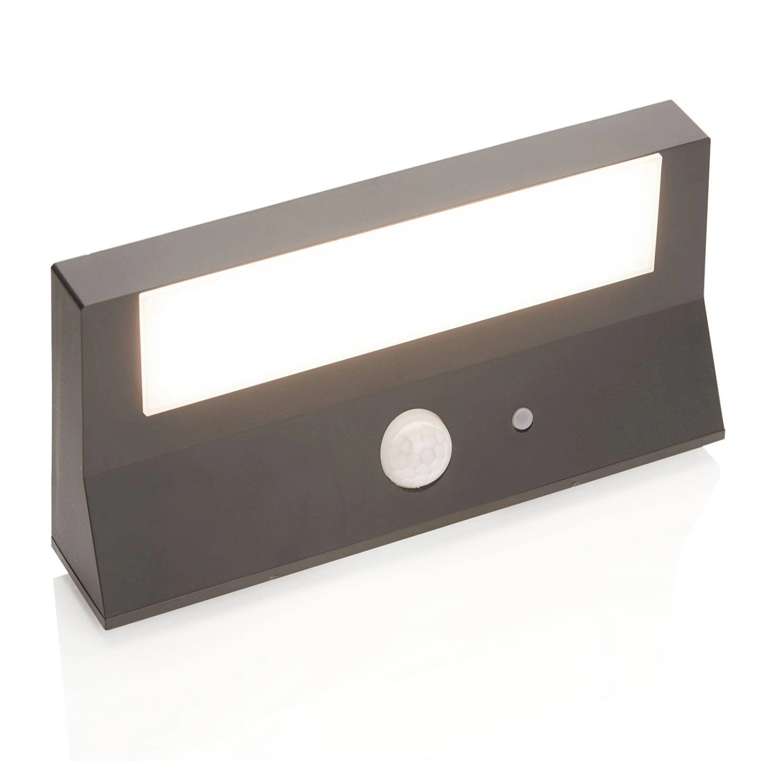 Thumbnail - Lindby LED Solarleuchte Außen Maresia 9988194 mit Bewegungsmelder Spritzwassergeschützt Modern in Alu 1-flammig