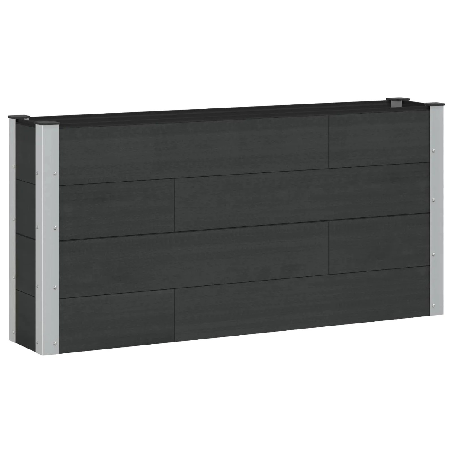 vidaXL Hochbeet Schwarz 150 x 30 x 72 cm 42039037