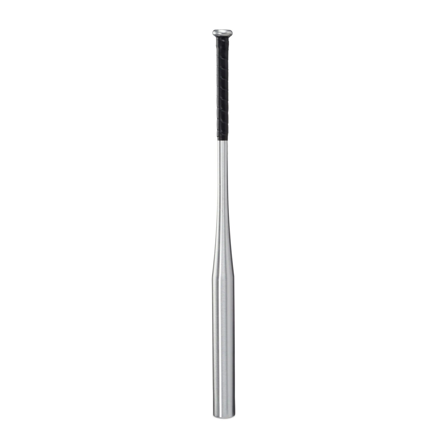 Relaxdays Baseballschläger Aluminium Silber Schwarz Rutschfest 86 cm x 5 cm
