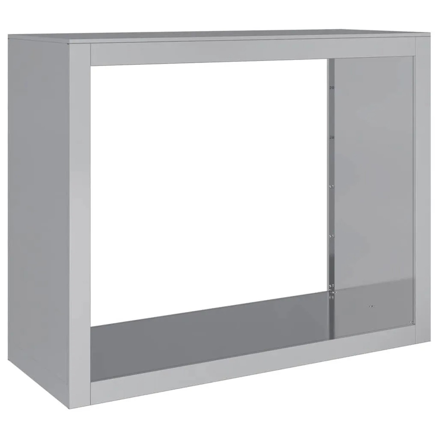 vidaXL Brennholzregal 100x40x80 cm Verzinkter Stahl 850980