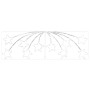vidaXL Weihnachtsstern mit 432 LEDs Mehrfarbig 180 x 57 cm PVC 42018956_5