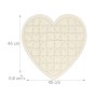 Relaxdays Herzpuzzle Holz Natur Beschriftbar 49 Teile 45 cm x 45 cm x 0,6 cm 390 g_4