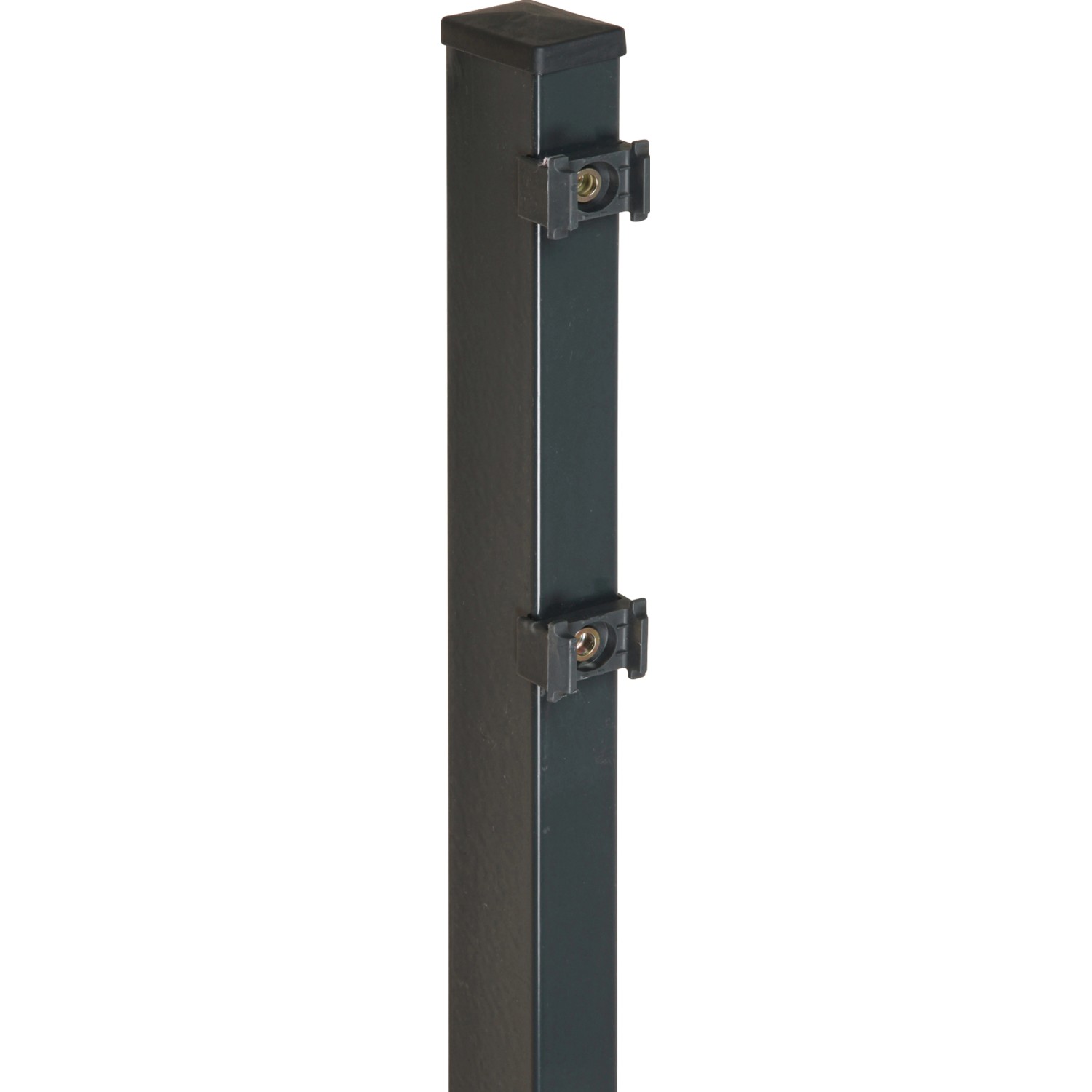 Vierkant-Zaunpfosten für Doppelstabmatten  6 cm x 4 cm x 180 cm Anthrazit