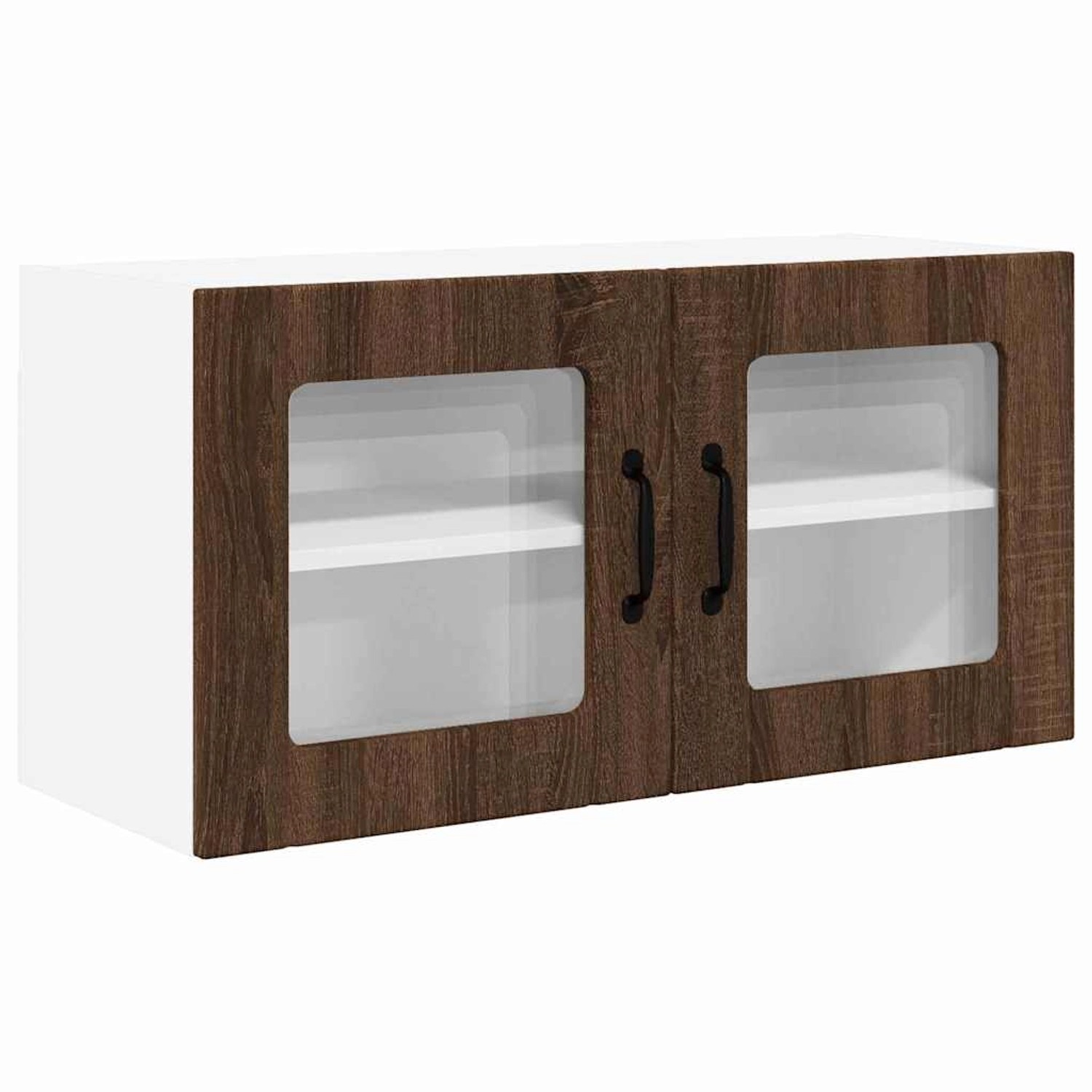 vidaXL Küchenwandschrank mit Regal Braun Eichen-Optik 80 x 31 x 40 cm 88530 günstig online kaufen