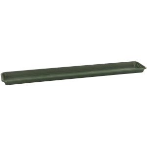 Florus Untersetzer Standard, 80 cm, dunkelgrün, aus robustem Kunststoff für Pflanzkästen.