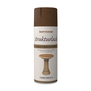 Rust-Oleum Sprühlack Strukturiert Herbstbraun, 400ml Dose.