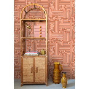 ESTAhome Tapete 3D-Muster Orange 50 x 900 cm