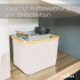 osoltus Faltbox Wäschebox Wäschekorb Nelson Bambus Beige 40 cm_7