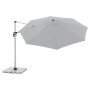Doppler Ampelschirm Active, Ø 372 cm, hellgrau, mit Dreh- und Neigungsfunktion.