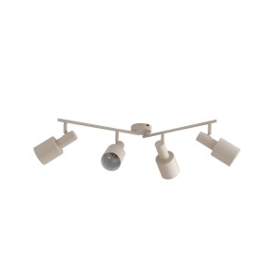 Lindby Strahler Ovelia 10019893 Modern in Creme aus Metall 4-flammig E27 Flurleuchte