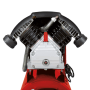 Detailaufnahme des Einhell Kompressor TC-AC 420/50/10 V, Fokus auf den Doppelverdichter.