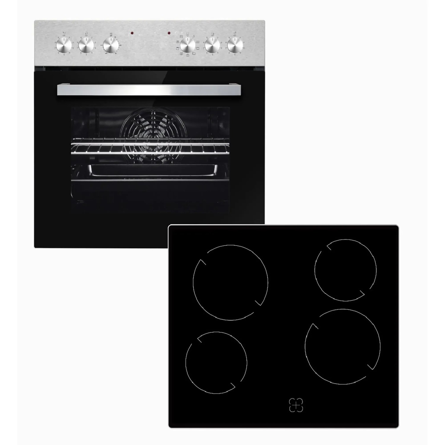 PKM Einbauherdset EHS7IX Edelstahl