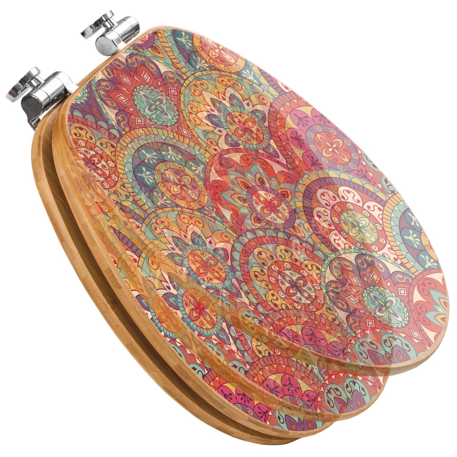 Bambus Toilettensitz Mit Soft-Close - 1,8cm Dick, 300kg Belastung