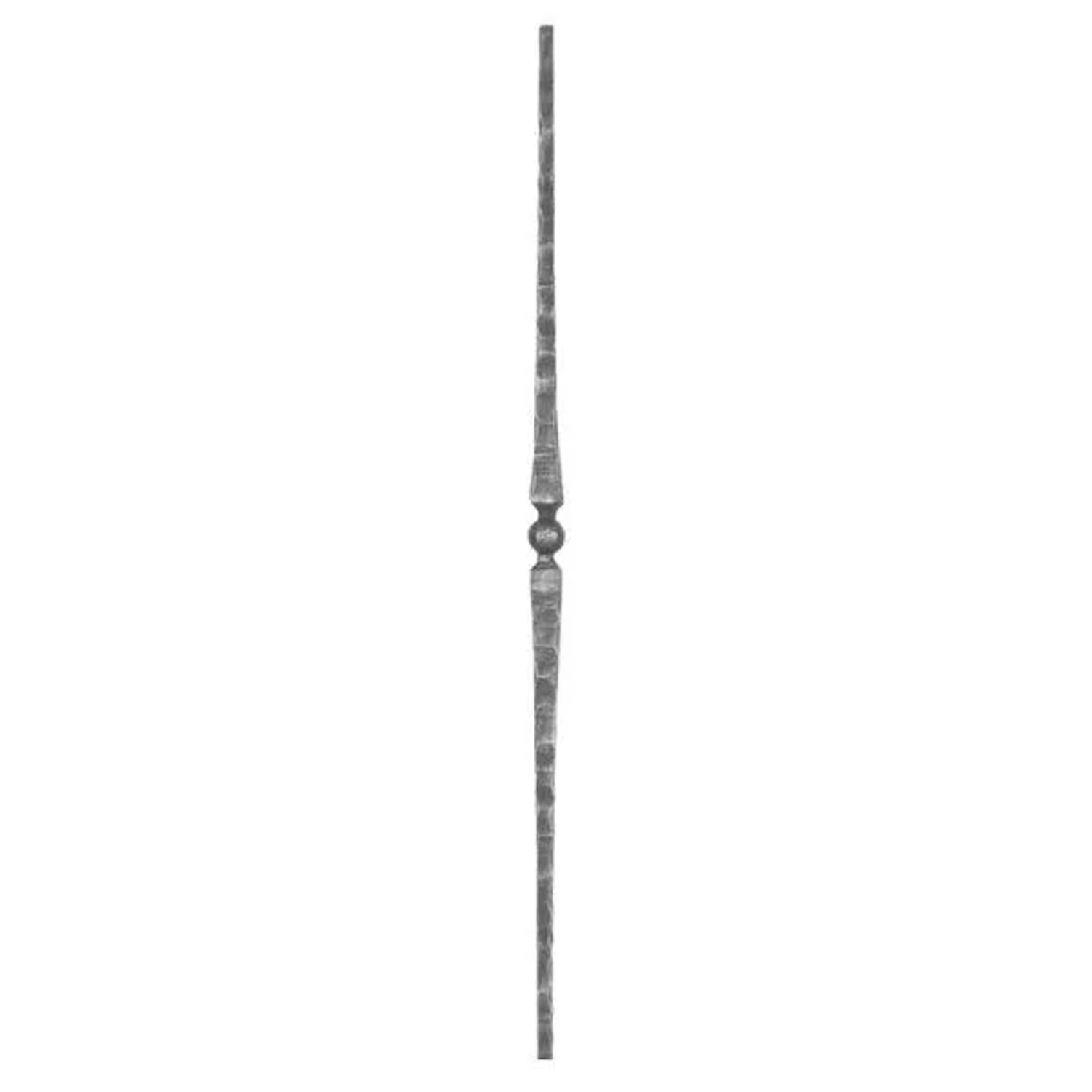 FeNau Zierstab Länge 900 mm Material 13x13 mm Gehämmert Stahl S235JR Roh