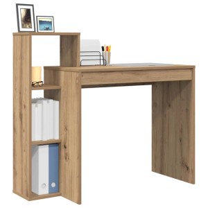 vidaXL Schreibtisch Artisan-Eiche mit Regalen, 100x40x90 cm