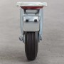 Wiltec Doppelstopp-Lenkrolle Set 4X Vollgummirad 75Mm 50Kg Transportrollen_8