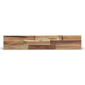 Klimex Verblender Feinsteinzeug UltraStrong Colorado 4D, 44,5x8cm, braune Holzoptik.
