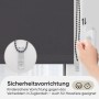 Sekey Seitenzugrollo Verdunkelung ohne Bohren Blickdicht Grau 100x130cm_7