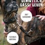 Schwarze Rudelkönig Hundeleine Frida aus Nylon, verstellbar mit Karabiner.