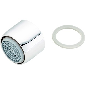 Verchromter Strahlregler Cascade SLC AC PCA M22 für Mischdüsen.