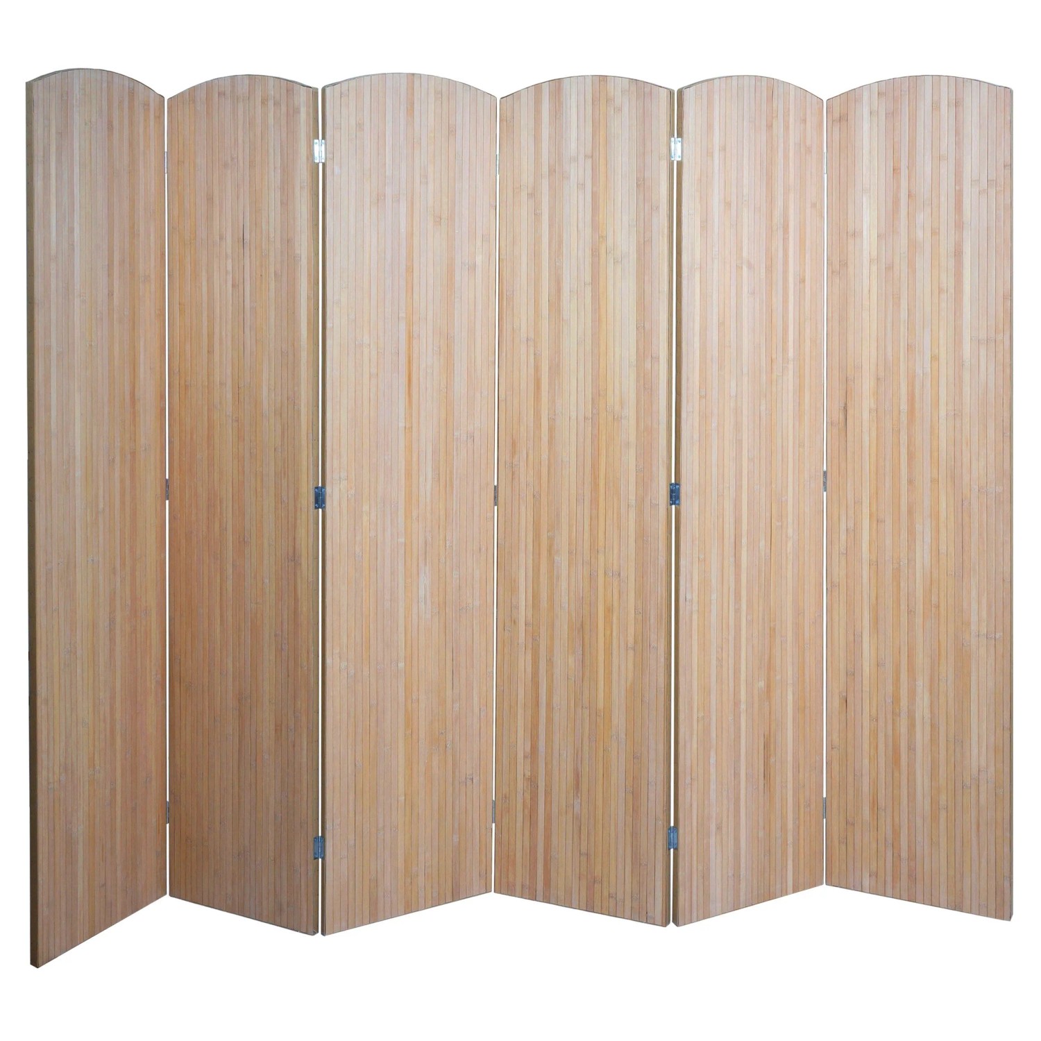 MCW Bambus Paravent O30 Zusammenklappbar 6 Paneele 170x245cm