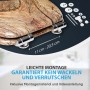 Sanilo WC-Sitz Rustikal mit Absenkautomatik, Holz-Toilettendeckel mit Montagezubehör.