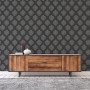 Tadessi Barock Tapete Jacopo M1 No 2308, silber/schwarz, Vliestapete mit Barock Ornament.