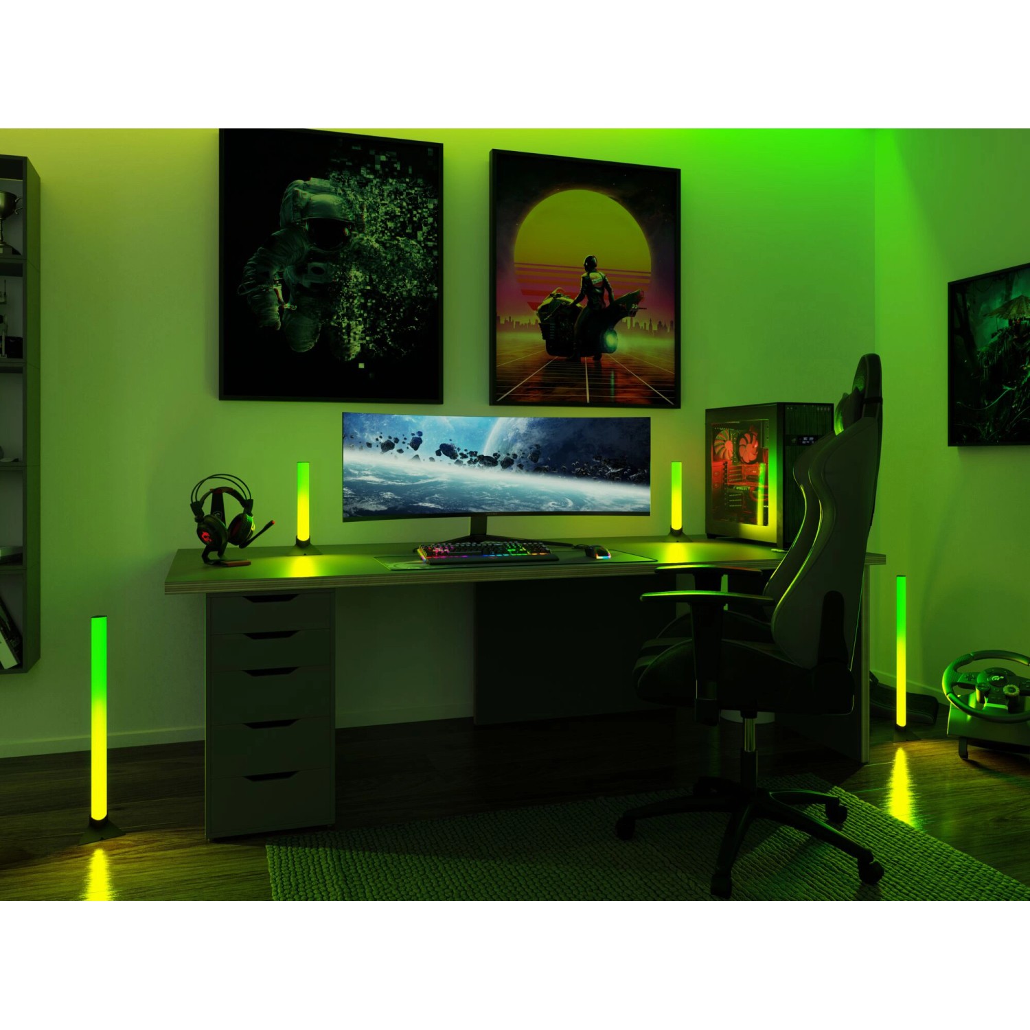 LED-Stehlampe für Stk. 2 Paulmann bei kaufen OBI Standfuß EntertainLED Lichtsäule