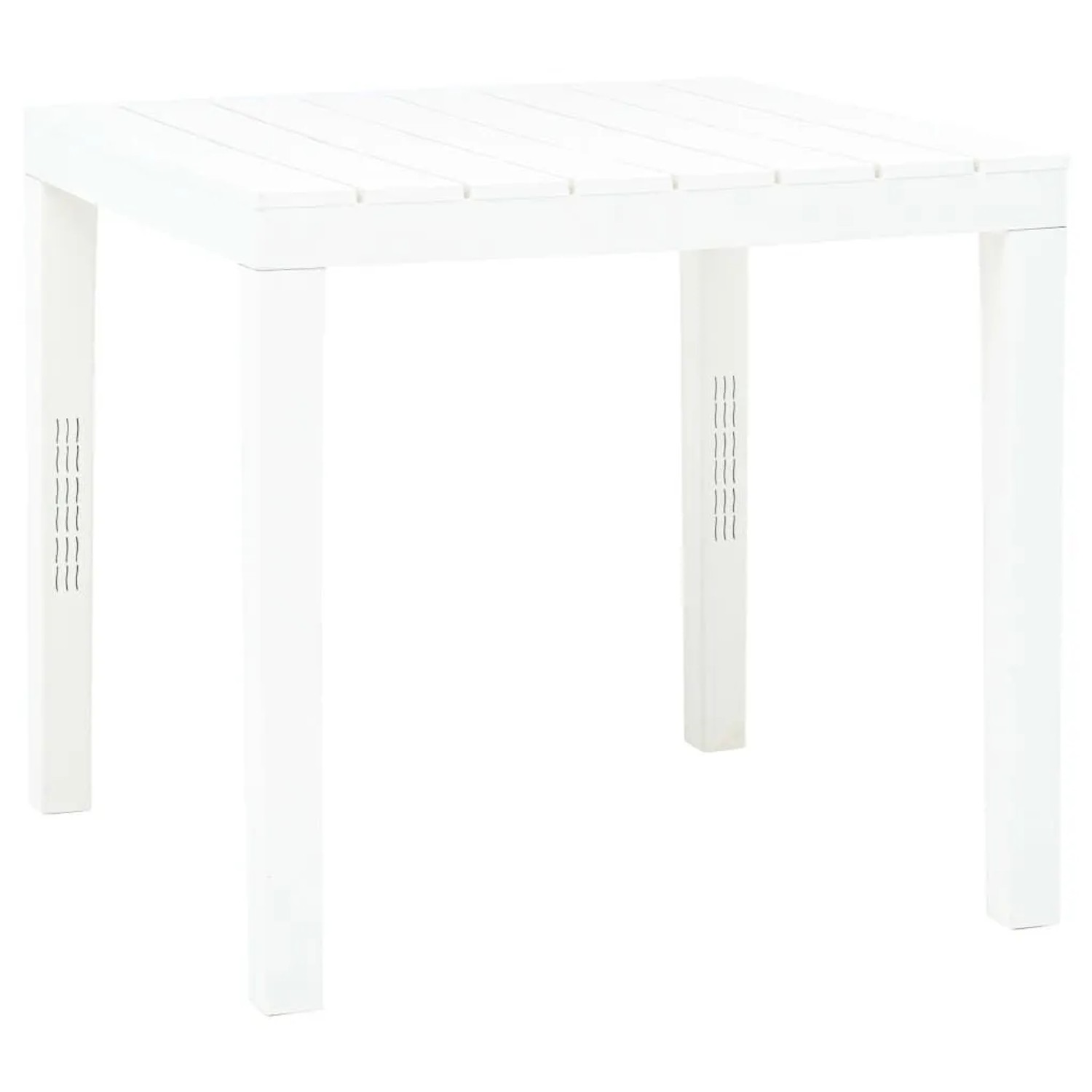 Furnicato Gartentisch Weiß 78x78x72 Cm Kunststoff