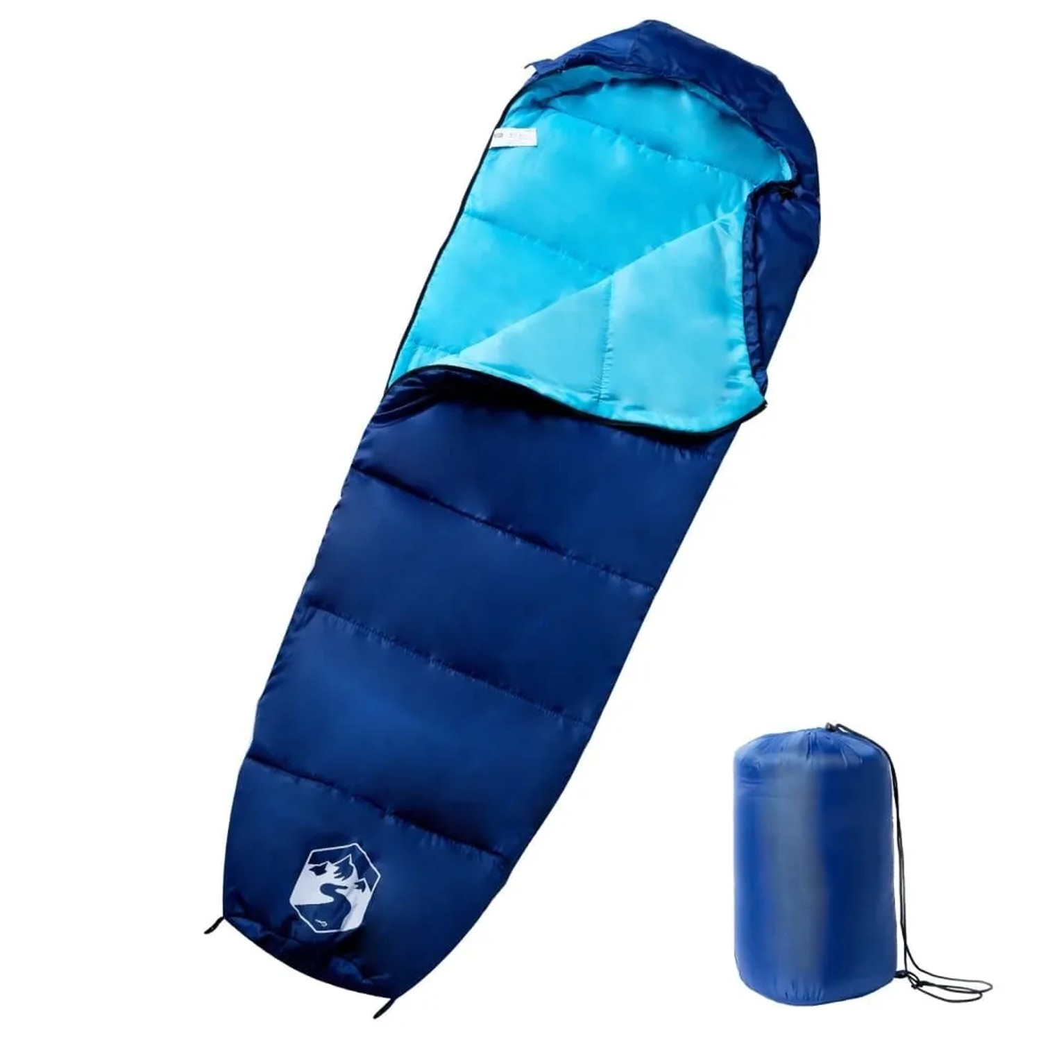 vidaXL Mumienschlafsack für Erwachsene Camping 3 Jahreszeiten 94479