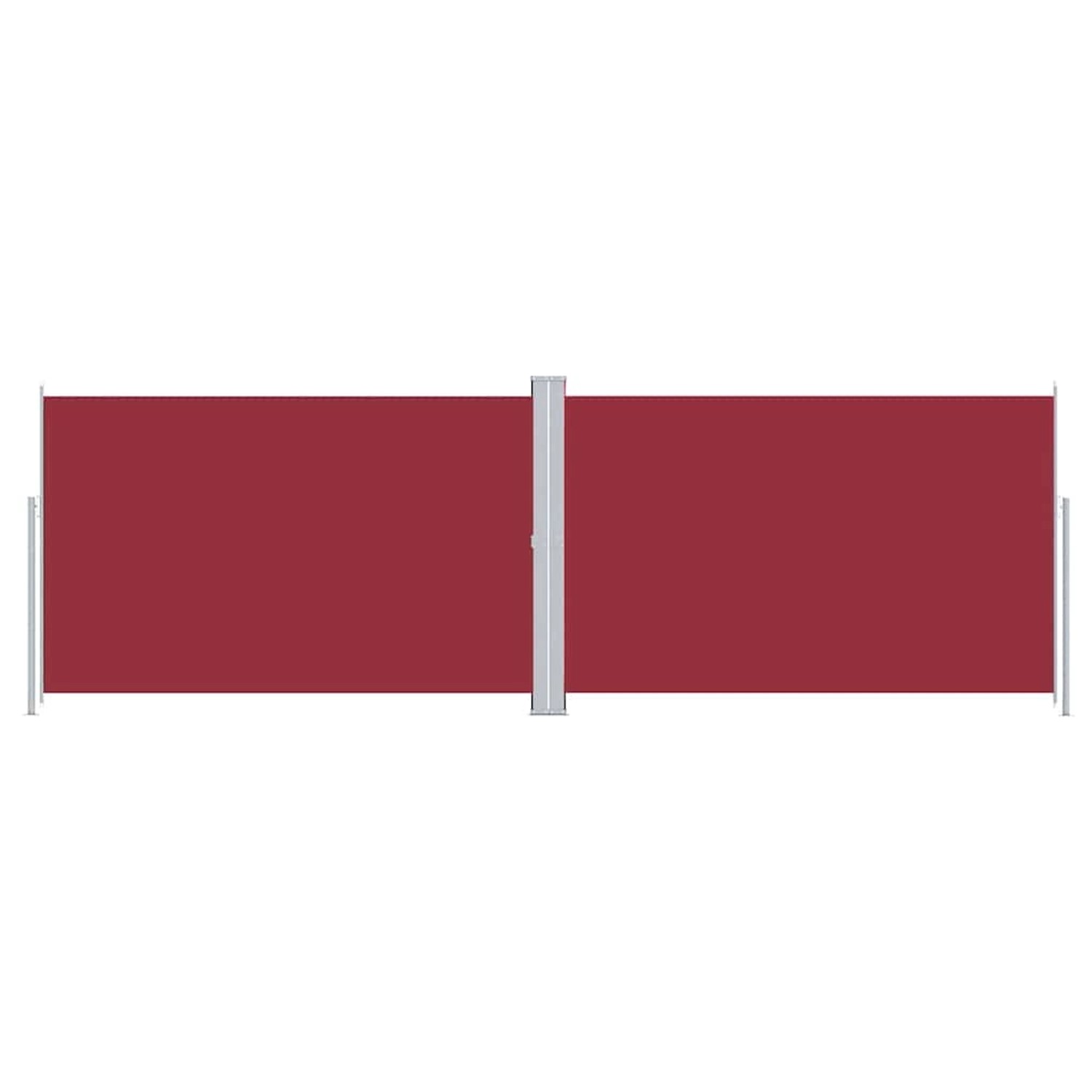 furnicato Seitenmarkise Ausziehbar Rot 220x600 cm günstig online kaufen
