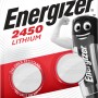 Energizer CR2450 Lithium Knopfzelle 2er-Pack für elektronische Geräte.