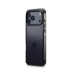 Schwarze Hama Handyhülle Extreme Protect für iPhone 17 Pro Max. D3O-Schutz, verstärkte Ecken, geriffelte Seiten.