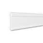 Flexible, weiße PROFHOME Wand- und Friesleiste, 200 cm lang, für Paneel-Zubehör.