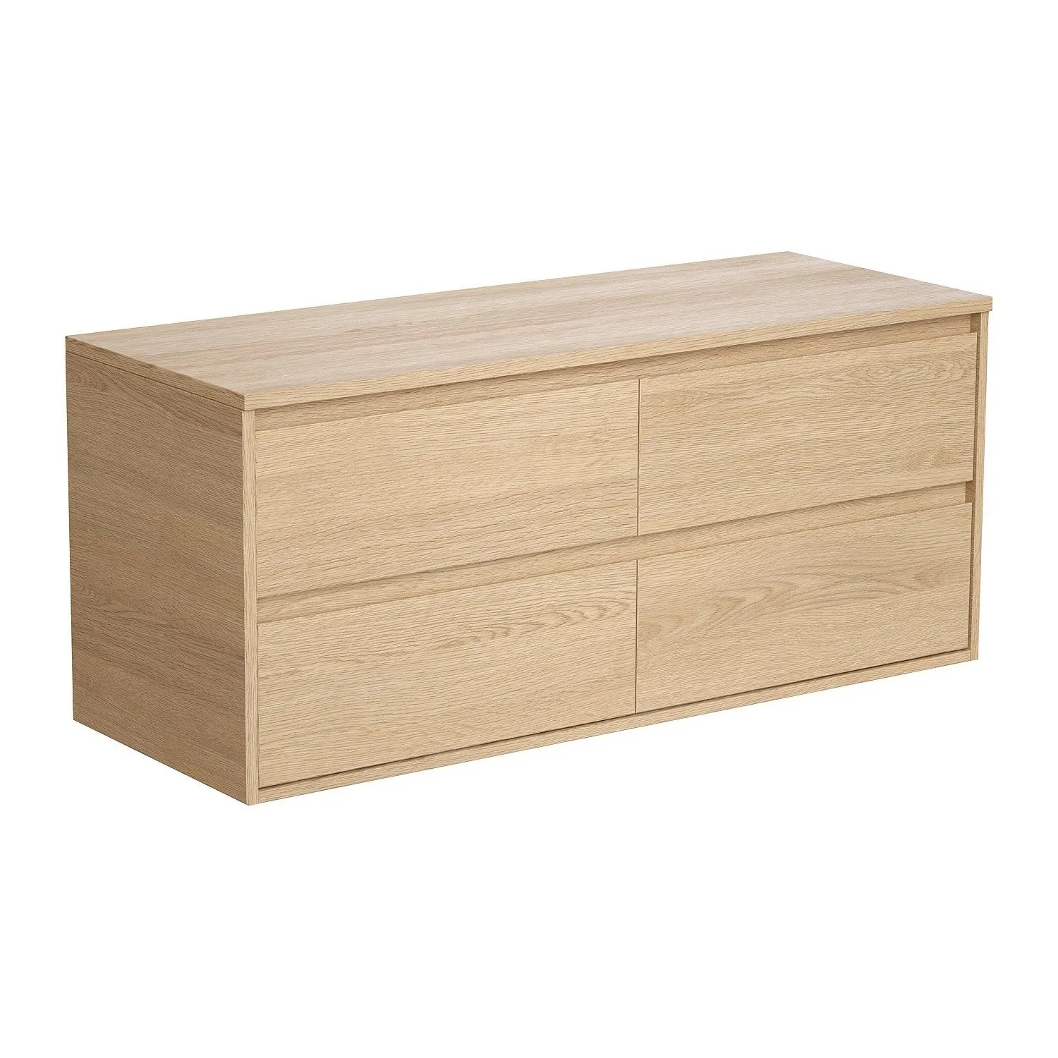 Vente-unique Waschbeckenunterschrank Milipam Naturfarben Hell 120 cm