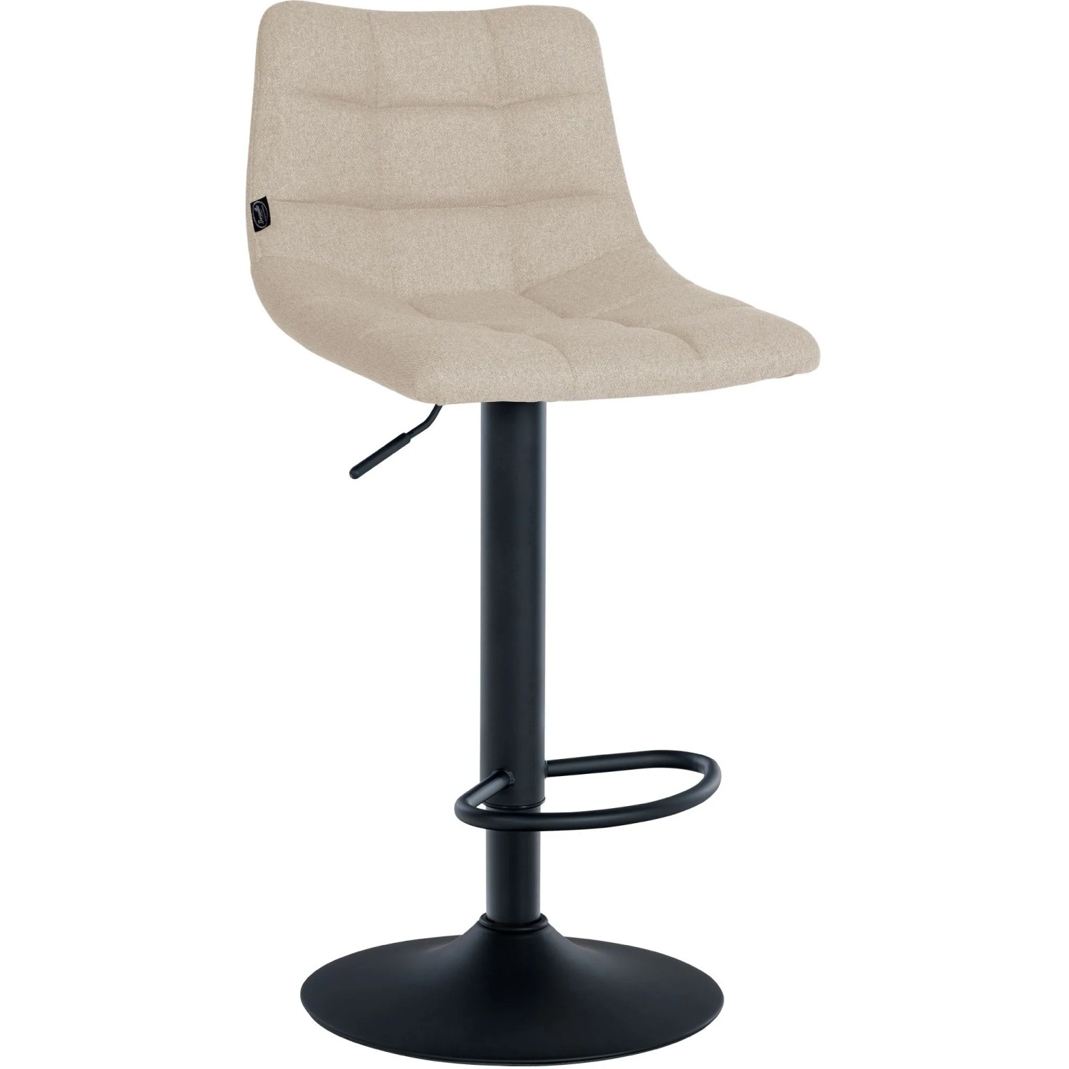 CLP Barhocker Jerry Stoff Creme/Schwarz