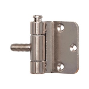 SFS Stahlzargenband, 3-teiliges Türband aus vernickeltem Stahl mit Gewindebolzen, 18x62 mm.