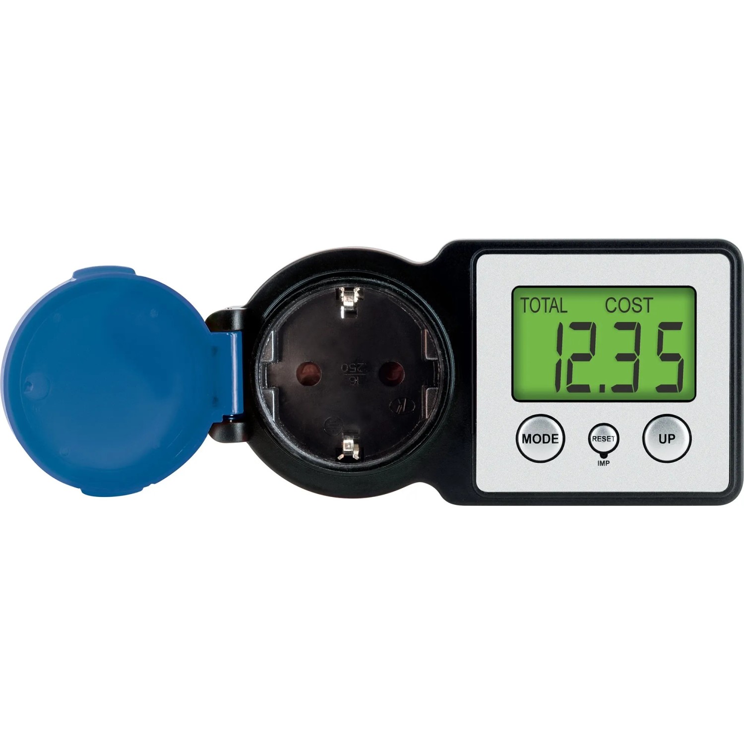 Schwaiger Energiekostenmessgerät STEM1044 mit Display für Balkonkraftwerke.
