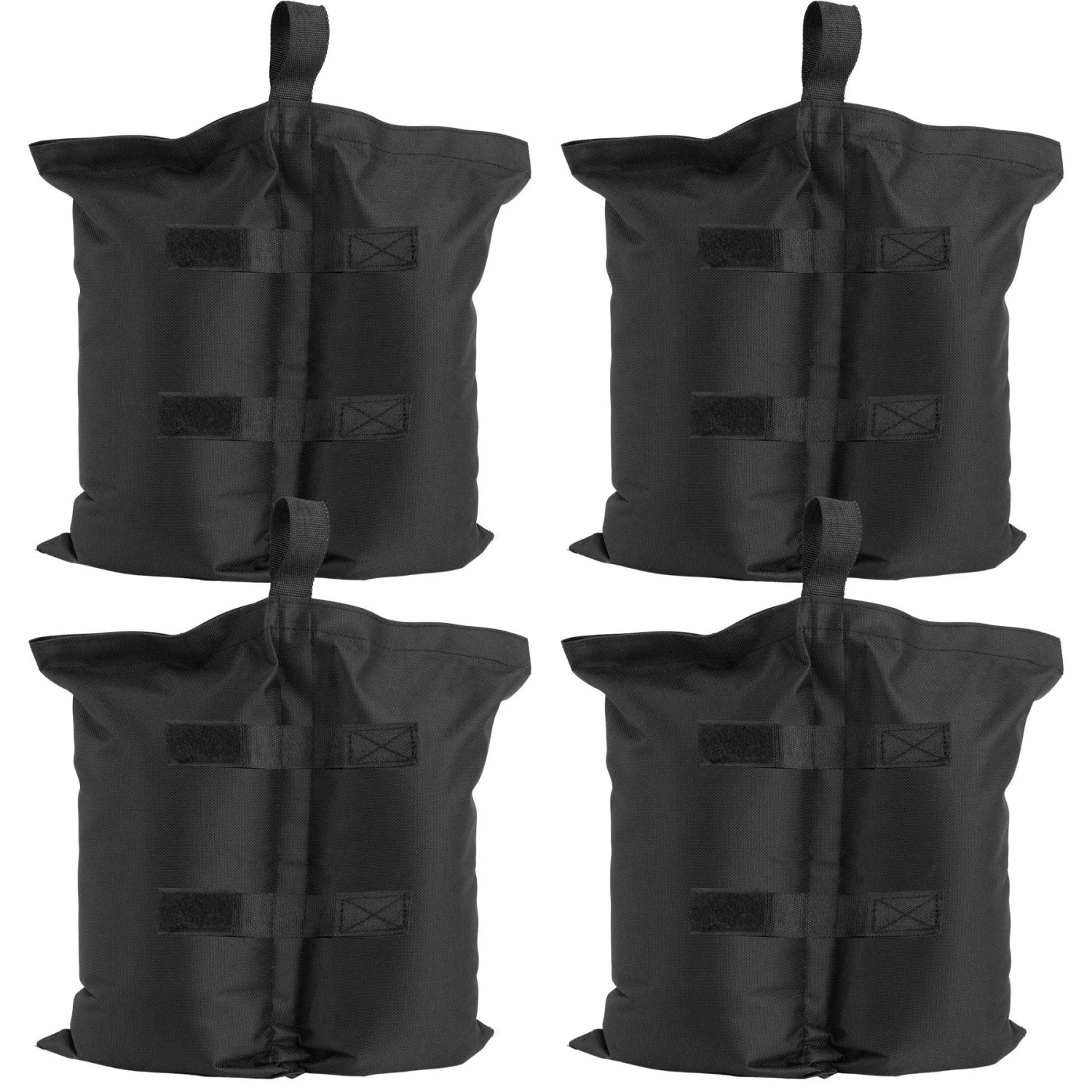 Tectake 4Er Set Pavillon Gewichte Saborra Mit Sand Befüllbar Wasserdicht und Strapazierfähig  36 x 0 50 x 33 cm Schwarz