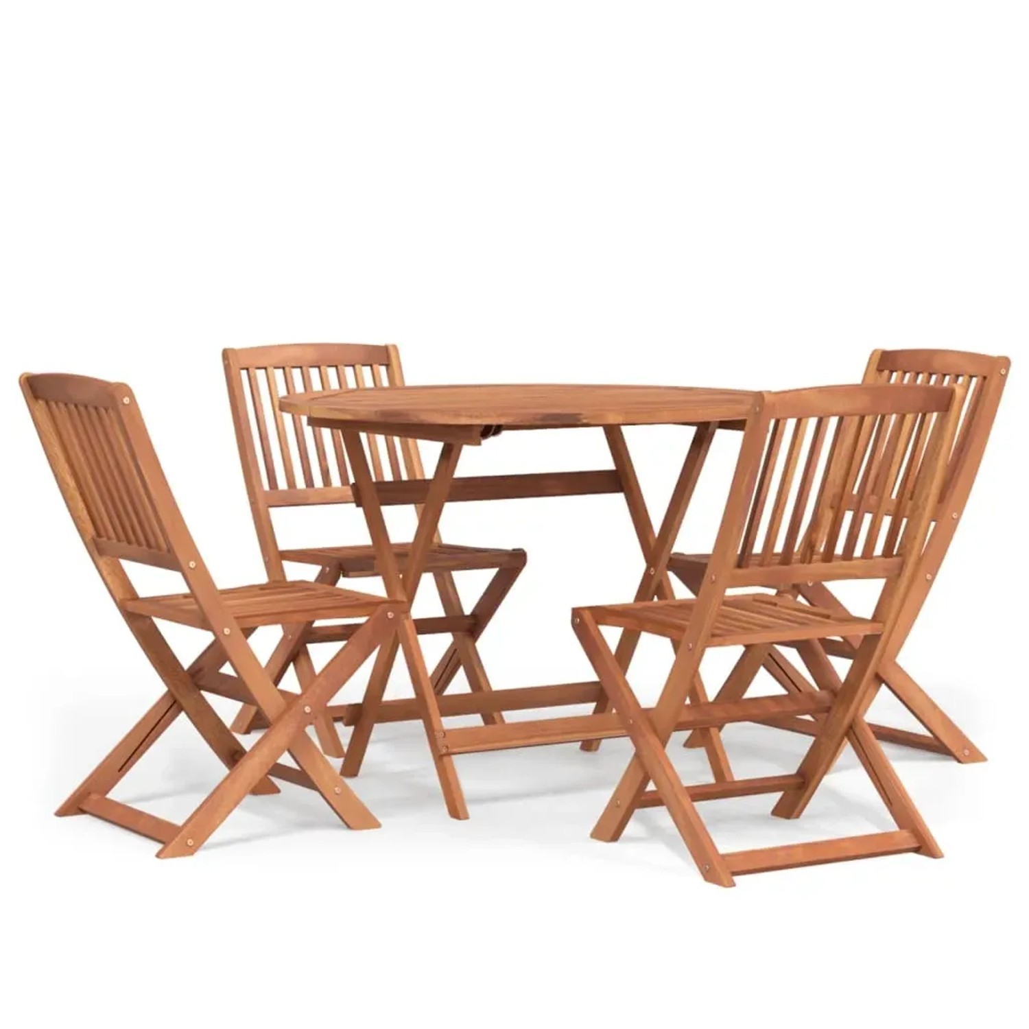 vidaXL 5-Tlg Garten-Essgruppe Massivholz Akazie 3152898